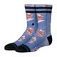 Stance Surfing Santa Crew Sock - Kids' Blue