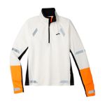Brooks-Run-Visible-1-2-Zip-2.0-Hoodie---Women-s-Ecru---Fluoro-Flash---Black