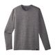 Brooks Luxe Long Sleeve - Men's Heather Charcoal