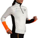 Brooks-Run-Visible-1-2-Zip-2.0-Hoodie---Women-s-Ecru---Fluoro-Flash---Black