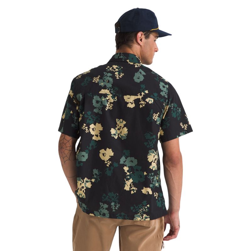 The-North-FaceShort-Sleeve-Heritage-BD-Shirt--Men-s-Duck-Green-TNF-Flowers-Simple-Print