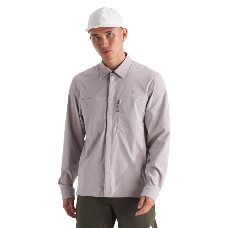 The-North-Face-Long-Sleeve-LIGHTRANGE-Shirt--Men-s-Moonstone-Grey