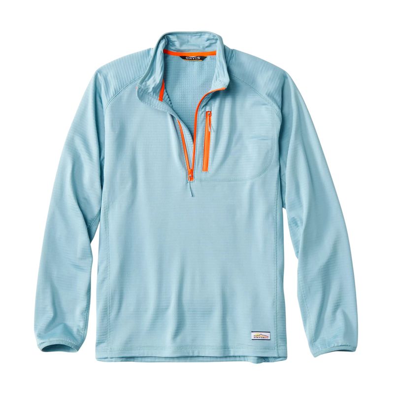 Orvis-Horseshoe-Hills-Quarter-Zip-Fleece-Jacket---Men-s-Mineral-Blue