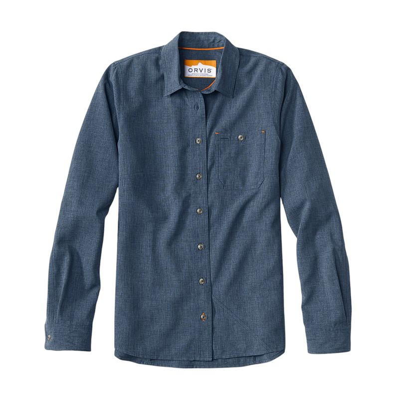 Orvis Long-sleeved Tech Chambray Workshirt - Women's True Navy