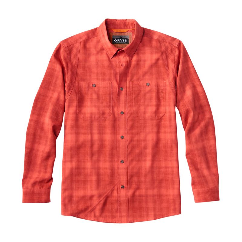 Orvis-Tech-Chambray-Work-Shirt---Men-s-Red-Clay---Papaya