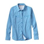 Orvis-River-Guide-Long-Sleeve-Shirt---Women-s-Pacific-Blue-Gingham