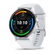 Garmin Venu 3 Watch Silver Stainless Steel Bezel with Whitestone Case and Silicone Band