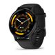 Garmin Venu 3 Watch Slate Stainless Steel Bezel with Black Case and Silicone Band