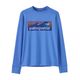 Patagonia Long-Sleeved Capilene Silkweight T-Shirt - Kids' Boardshort Logo / Abundant Blue