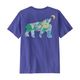 Patagonia Graphic T-Shirt - Youth Bear Out There / Eddy Blue