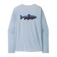 Patagonia Long Sleeve Capilene Cool Daily Graphic Shirt - Waters - Men's Fitz Roy Trout / Fleck Blue