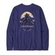 Patagonia Long Sleeved Chouinard Crest Responsibili-Tee - Men's Solstice Purple