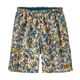 Patagonia Baggies Longs - Women's Wild Botanist / Tidal Teal