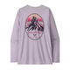 Patagonia Capilene Cool Daily Graphic Long Sleeve T-Shirt - Women's Chouinard Crest / Foxglove Purple