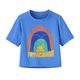 Patagonia Capilene Silkweight T-Shirt - Toddler Rainbow Wave / Abundant Blue