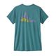 Patagonia Capilene Cool Daily Graphic Shirt - Women's Berm Logo / Wetland Blue X-Dye