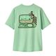 Patagonia Capilene Silkweight T-Shirt - Kids' Little Fish / Rinsed Green