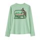 Patagonia Long-Sleeved Capilene Silkweight T-Shirt - Kids' Little Fish / Rinsed Green