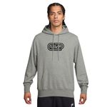 Nike-French-terry-Pull-Over-Hoodie---Men-s-Dark-Grey-Heather---Light-Smoke-Grey---Black
