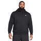 Nike Club Pullover Fleece Hoodie - Men's  Black / Black / White