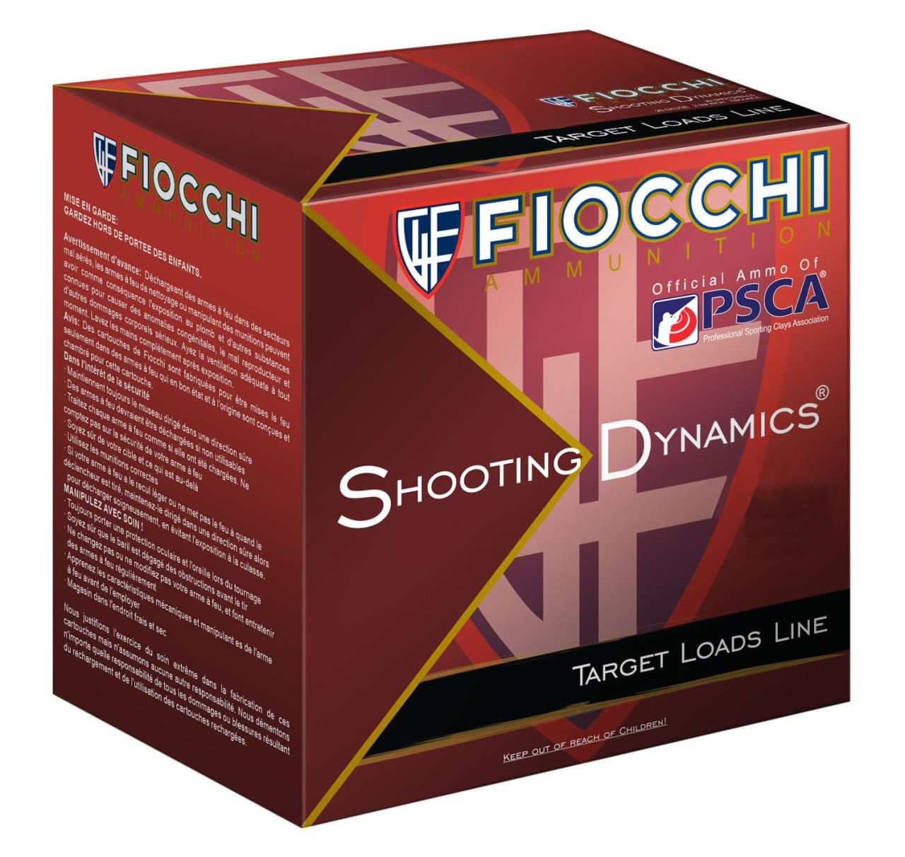 Fiocchi Shooting Dynamics 12 Gauge 8 Shot 2.75 Inch Ammunition 25 Rounds 8 SHOT