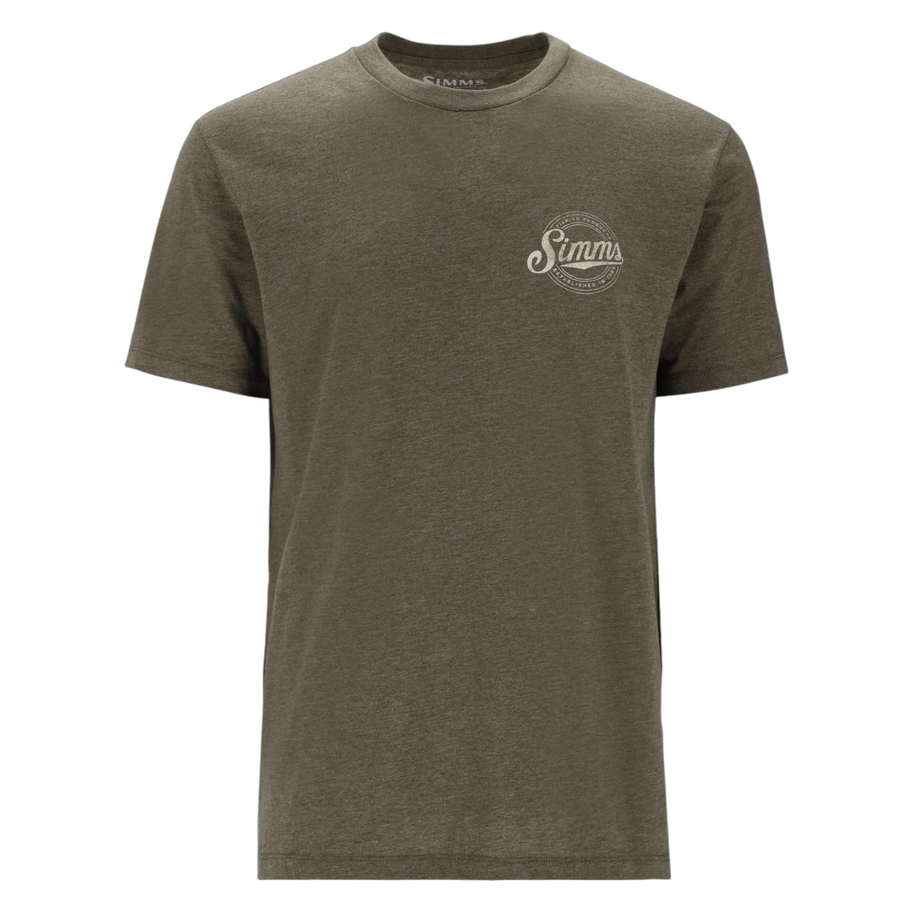 Simms Circle Lockup T-Shirt - Men's Military Heather