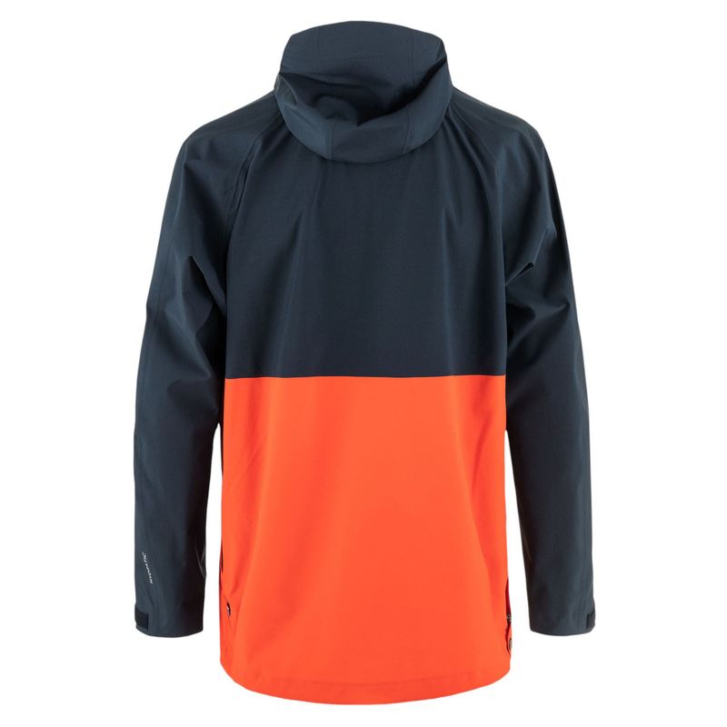 Fjallraven-Vardag-Hydratic-Anorak-Jacket---Men-s-Dark-Navy---Flame-Orange