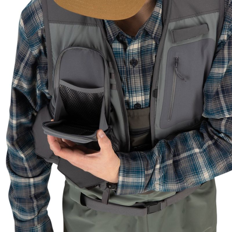 Simms Freestone Vest Pewter