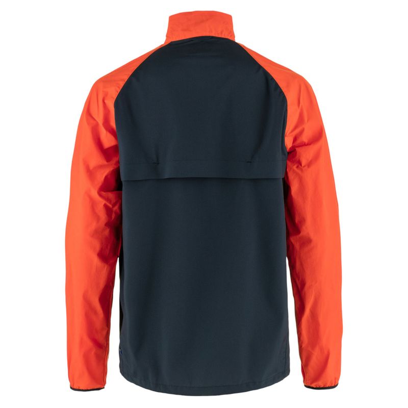 FJALLR-M-HC-HYBRID-WIND-JACKET-Dark-Navy---Flame-Orange