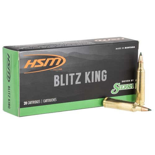 HSM Ammunition Varmint 22-250 Remington 55 Grain Blitzking Ammunition 20 Rounds