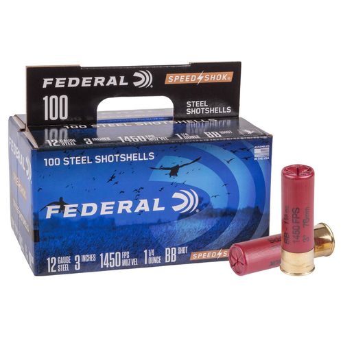 Federal Speed-Shok 12 Gauge BB Shot 3 Inch Ammunition 100 Rounds