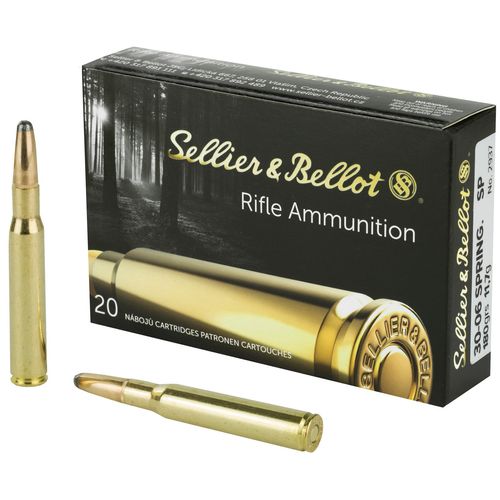 Sellier & Bellot 30-06 Springfield 180 Grain SP Ammunition 20 Rounds