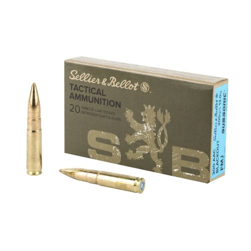 Sellier & Bellot 300 Blackout 200 Grain FMJ Ammunition 20 Rounds