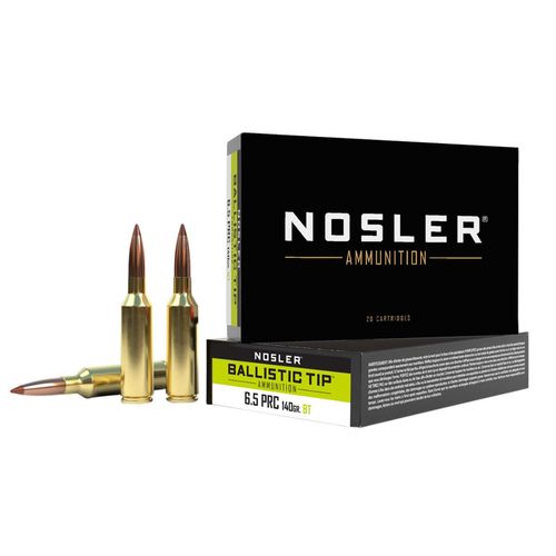 Nosler Ballistic Tip 6.5 PRC 140 Grain BT Ammunition 20 Rounds