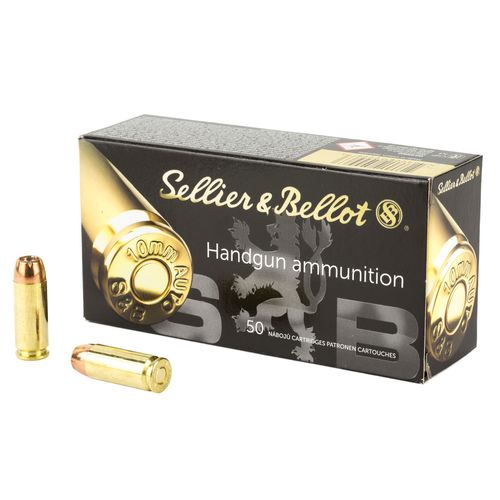 Sellier & Bellot 10mm 180 Grain JHP Ammunition 50 Rounds