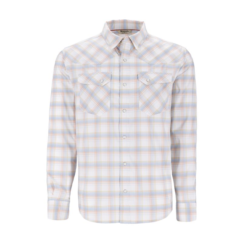 Simms Brackett Long-Sleeve Shirt - Men's White Brackett