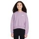 Nike Sportswear Club Fleece Boxy Crew-Neck Sweatshirt - Girls' Doll / White