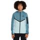 Nike Sportswear Tech Fleece Full-Zip Hoodie - Youth Glacier Blue / Smokey Blue / Black / Black