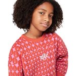 Nike-Sportswear-Club-Fleece-Oversized-Crew-Neck-Sweatshirt---Girls--Picante-Red---White