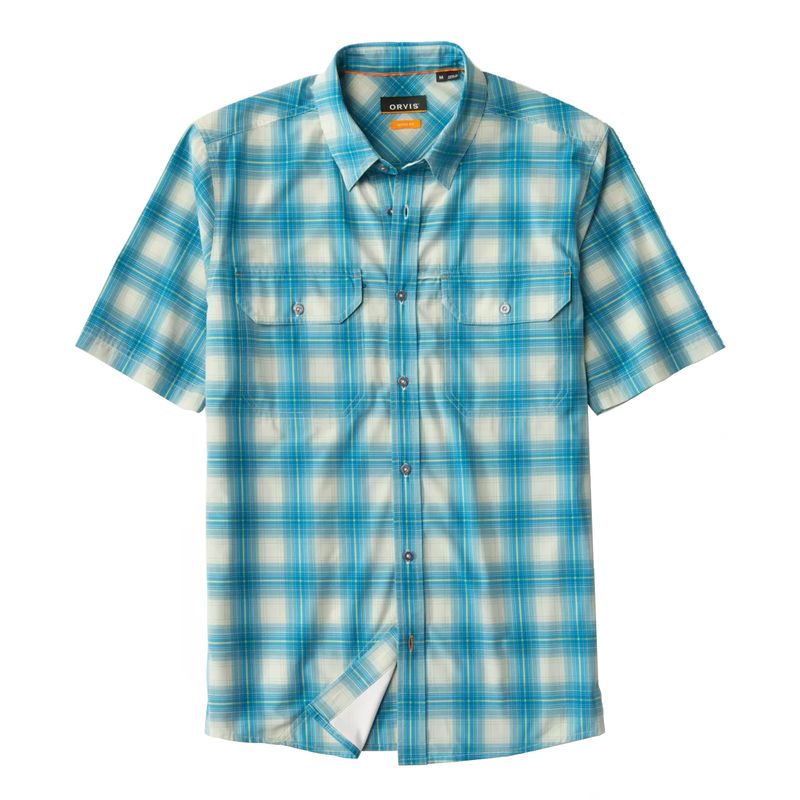 Orvis-Stonefly-Short-Sleeve-Shirt---Men-s-Pacific-Blue---Citrus