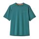 Patagonia Capilene Silkweight T-Shirt - Kids' Bear Out There / Wetland Blue