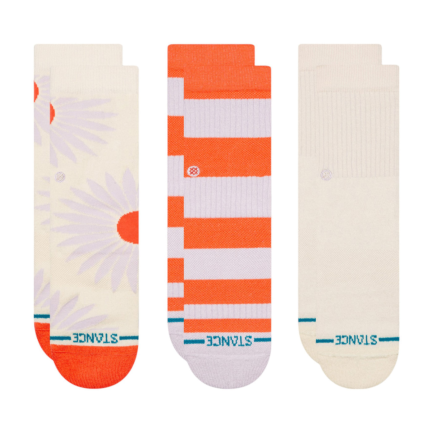 Stance Prowess Crew 3 Pack - Kids' (3 Pack) Coral
