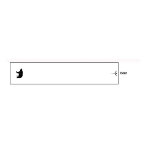 White Water Archery White Animal Silhouette Arrow Wrap