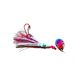 DC Diamonds "Hoochie Mama" Tinsel Squid Lure Rig Pink Chaos