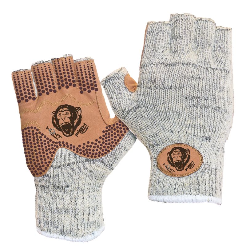 Fish Monkey Wooly Half Finger Glove - Men's Tan