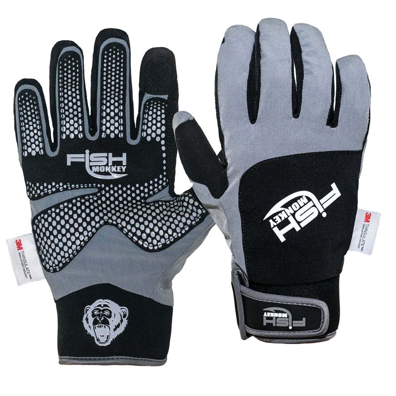 Fish Monkey Stealth Dry-Tec Glove - Men's Grey