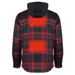 Mobile-Warming-Flannel-Heated-Hoodie-Jacket---Men-s-Black---Red