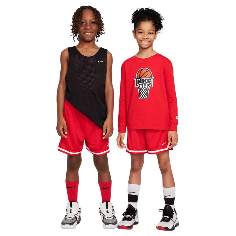 Nike DNA 5" Basketball Short - Youth University Red / White