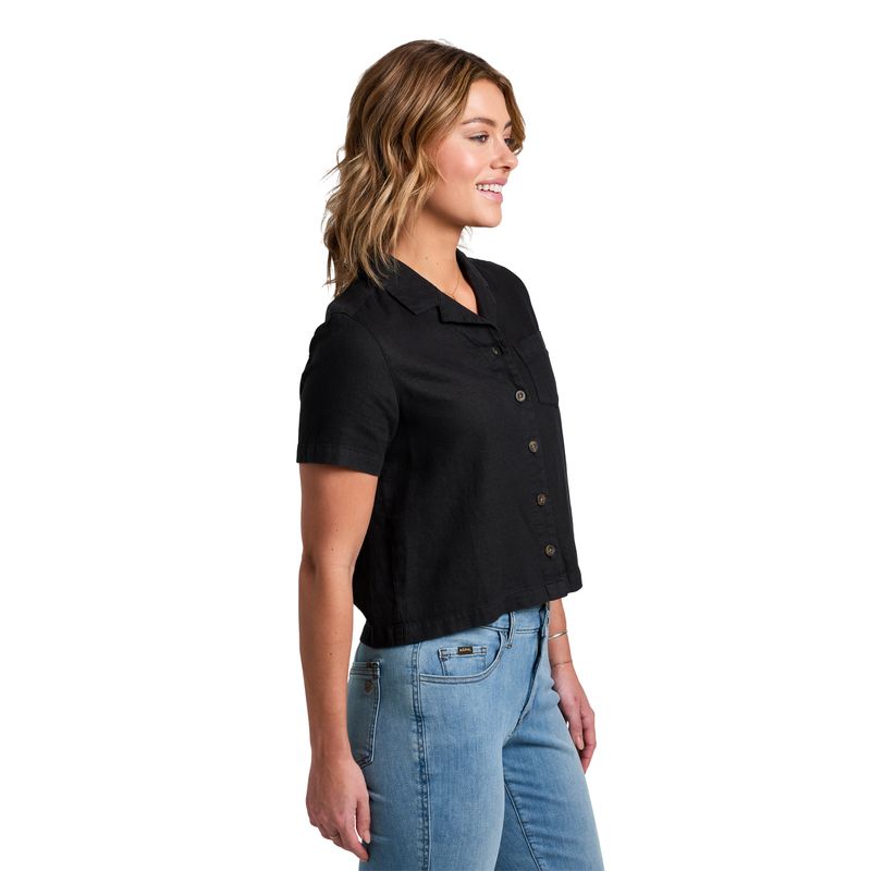 KUHL-Luisa-Short-Sleeve-Shirt-Black
