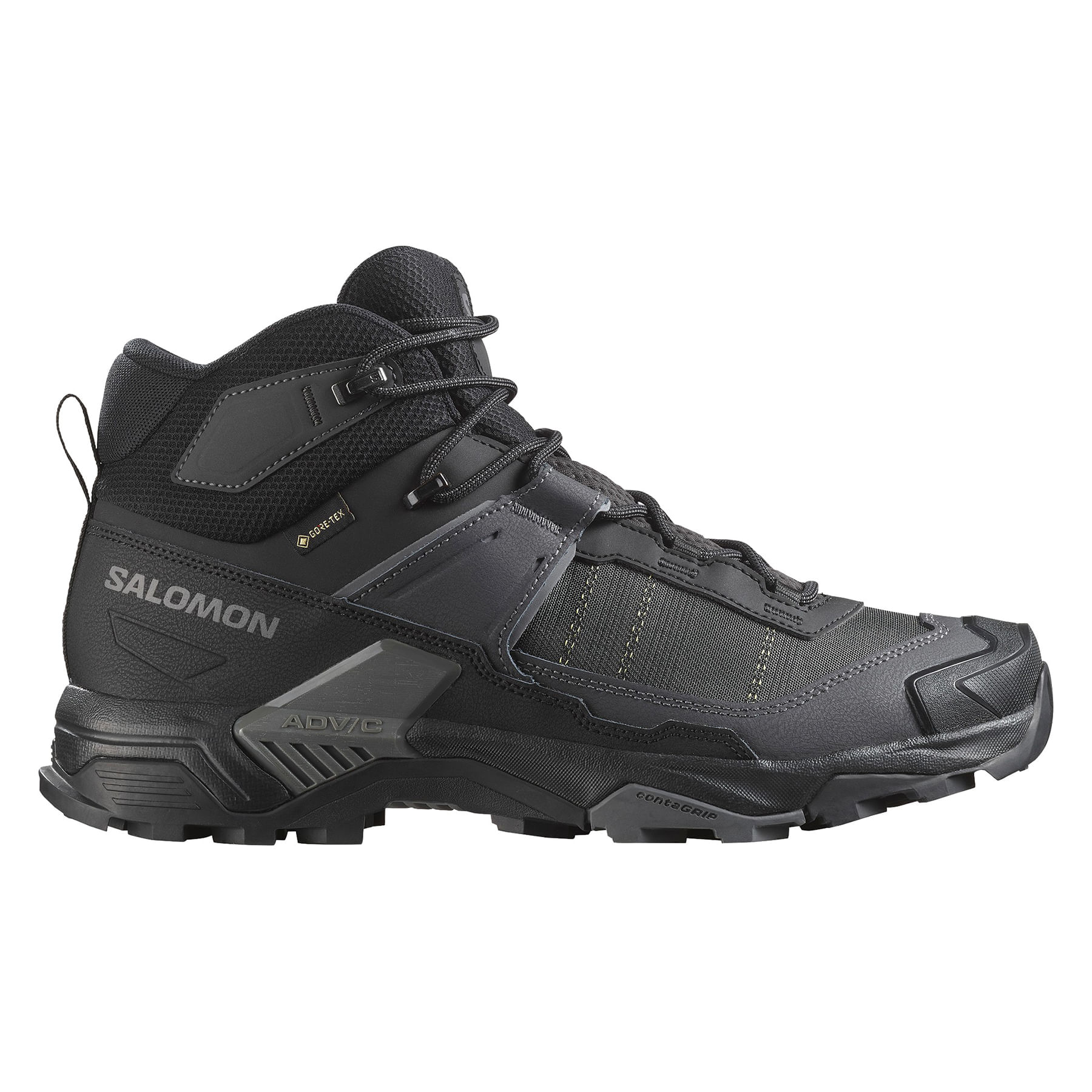 Salomon X Ultra 5 Mid Gtx Shoe - Men's Black  /  Asphalt  /  Castelrock